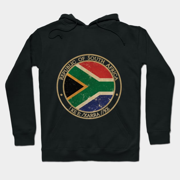 Vintage Republic of South Africa African Flag Hoodie by DragonXX